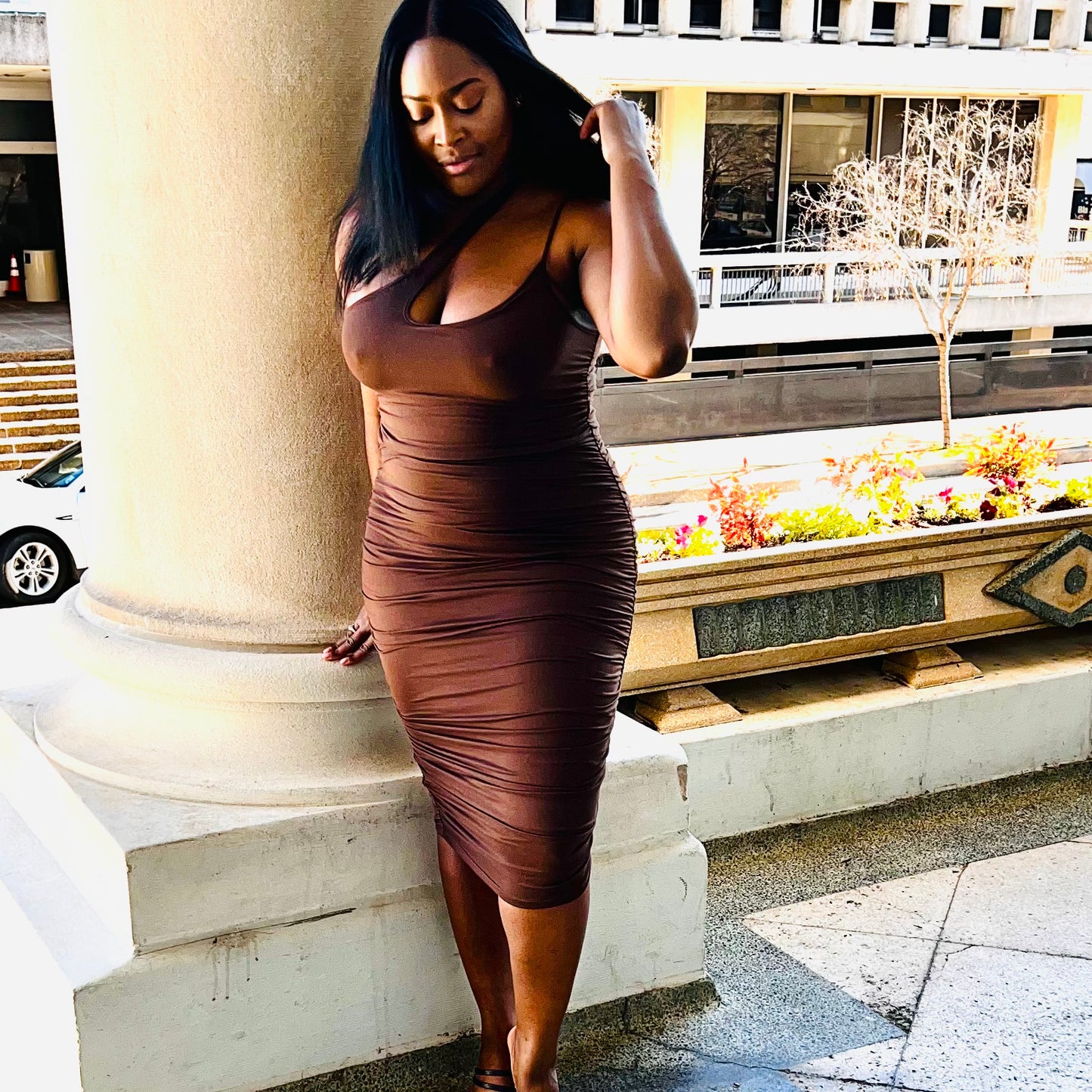 Ruched Birthday Dress